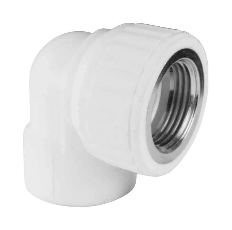Угольник PP-R комбинированный белый ВР Дн 20х3/4" VALFEX 10125120